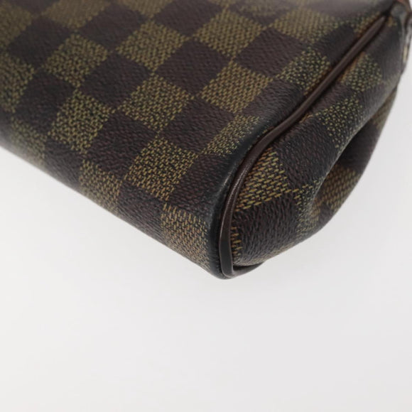 LOUIS VUITTON Damier Ebene Eva Shoulder Bag 2way N55213 LV Auth 143483