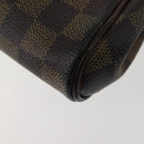 LOUIS VUITTON Damier Ebene Eva Shoulder Bag 2way N55213 LV Auth 143483-19