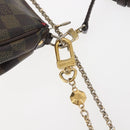 LOUIS VUITTON Damier Ebene Eva Shoulder Bag 2way N55213 LV Auth 143483-20