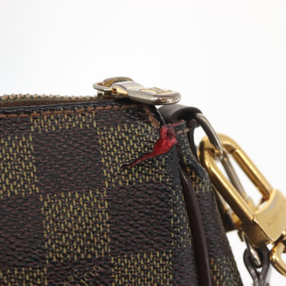 LOUIS VUITTON Damier Ebene Eva Shoulder Bag 2way N55213 LV Auth 143483