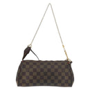 LOUIS VUITTON Damier Ebene Eva Shoulder Bag 2way N55213 LV Auth 143483-2