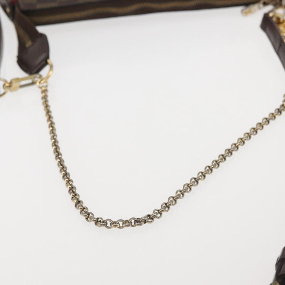 LOUIS VUITTON Damier Ebene Eva Shoulder Bag 2way N55213 LV Auth 143483