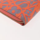 LOUIS VUITTON Sweet Monogram Zippy Wallet Long Wallet Orange M90124 Auth 143485-15