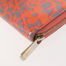 LOUIS VUITTON Sweet Monogram Zippy Wallet Long Wallet Orange M90124 Auth 143485-16