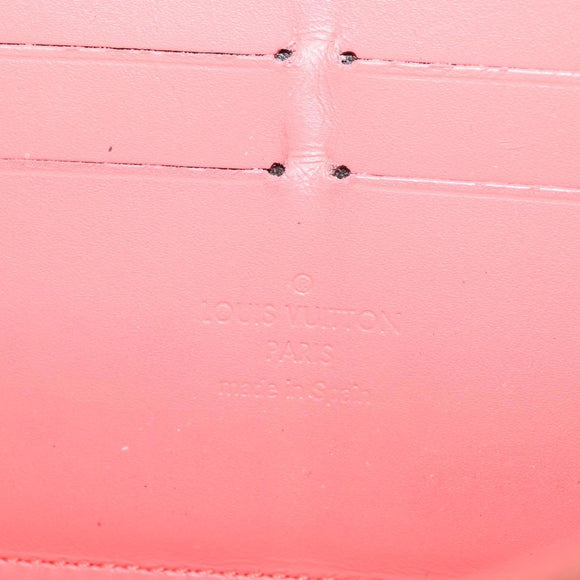 LOUIS VUITTON Sweet Monogram Zippy Wallet Long Wallet Orange M90124 Auth 143485