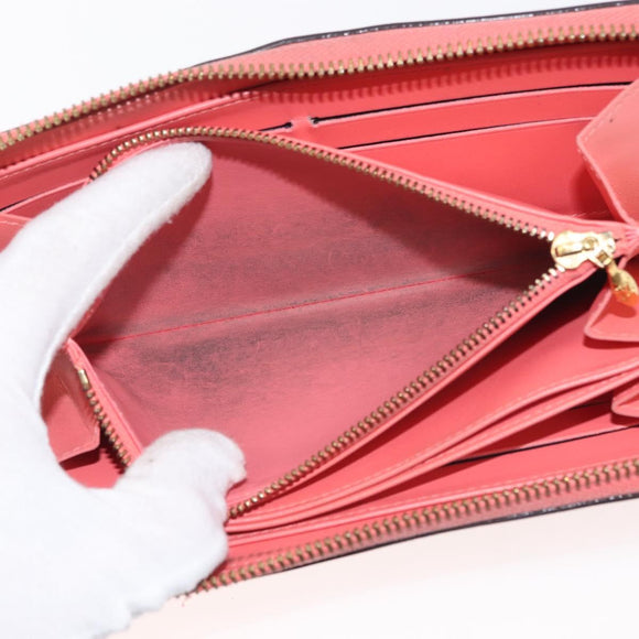 LOUIS VUITTON Sweet Monogram Zippy Wallet Long Wallet Orange M90124 Auth 143485