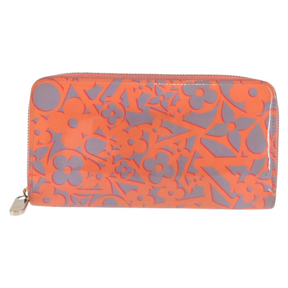 LOUIS VUITTON Sweet Monogram Zippy Wallet Long Wallet Orange M90124 Auth 143485