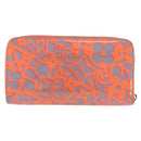 LOUIS VUITTON Sweet Monogram Zippy Wallet Long Wallet Orange M90124 Auth 143485-2