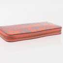 LOUIS VUITTON Sweet Monogram Zippy Wallet Long Wallet Orange M90124 Auth 143485-5
