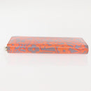 LOUIS VUITTON Sweet Monogram Zippy Wallet Long Wallet Orange M90124 Auth 143485-6