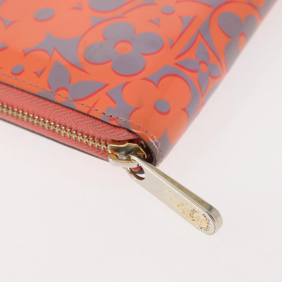 LOUIS VUITTON Sweet Monogram Zippy Wallet Long Wallet Orange M90124 Auth 143485