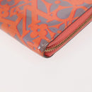 LOUIS VUITTON Sweet Monogram Zippy Wallet Long Wallet Orange M90124 Auth 143485-7