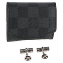 LOUIS VUITTON Damier Graphite Cuff Case Cufflinks M66948 LV Auth 143486V-1