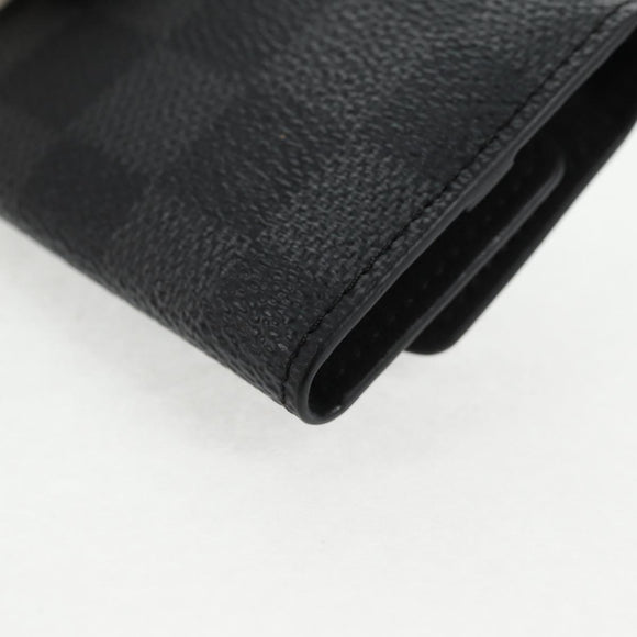 LOUIS VUITTON Damier Graphite Cuff Case Cufflinks M66948 LV Auth 143486V