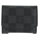 LOUIS VUITTON Damier Graphite Cuff Case Cufflinks M66948 LV Auth 143486V-13