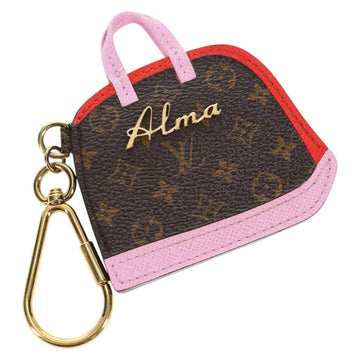 LOUIS VUITTON Monogram Pochette Cles BB Alma Key Ring M66181 LV Auth 143487V