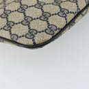 GUCCI GG Supreme Sherry Line Shoulder Bag PVC Navy Gold 89 02 047 Auth 143491-17