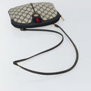 GUCCI GG Supreme Sherry Line Shoulder Bag PVC Navy Gold 89 02 047 Auth 143491-7