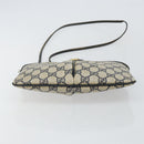 GUCCI GG Supreme Sherry Line Shoulder Bag PVC Navy Gold 89 02 047 Auth 143491-5