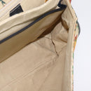 GUCCI Flora Shoulder Bag Canvas Beige Gold Auth 143493-18