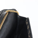 Christian Dior Trotter Canvas Shoulder Bag Navy Gold Auth 143495-20