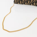 Christian Dior Trotter Canvas Shoulder Bag Navy Gold Auth 143495-8