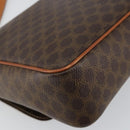 CELINE Macadam Canvas Shoulder Bag PVC Leather Brown Gold Auth 143496-16