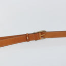 CELINE Macadam Canvas Shoulder Bag PVC Leather Brown Gold Auth 143496-8