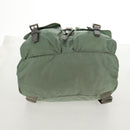 PRADA Backpack Nylon Green Silver Auth 143502-6