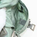 PRADA Backpack Nylon Green Silver Auth 143502-24