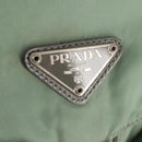 PRADA Backpack Nylon Green Silver Auth 143502-25