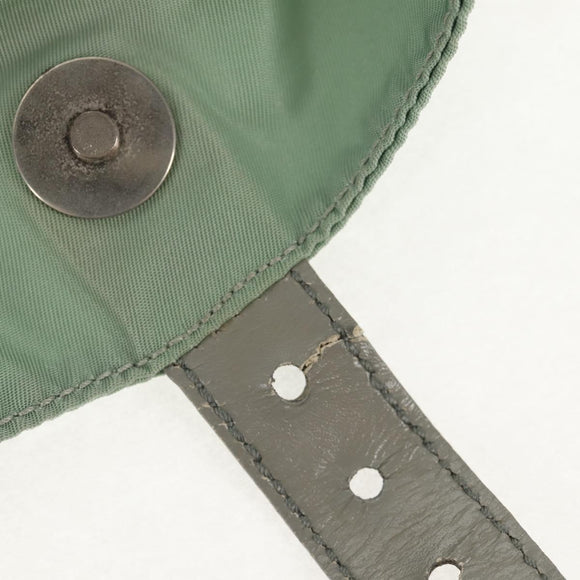 PRADA Backpack Nylon Green Silver Auth 143502