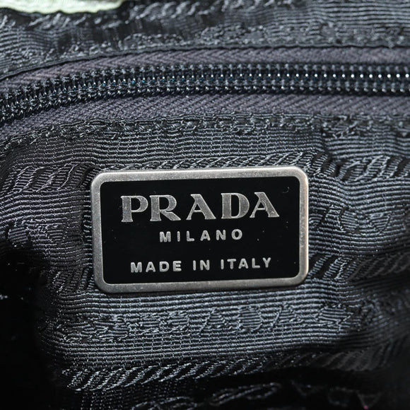 PRADA Backpack Nylon Green Silver Auth 143502