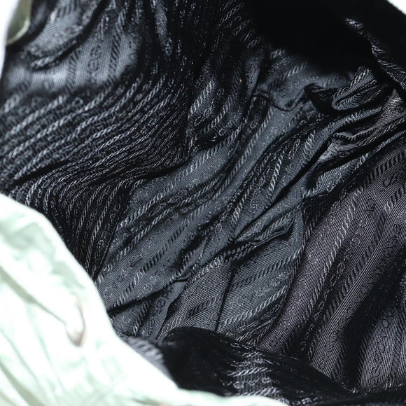 PRADA Backpack Nylon Green Silver Auth 143502