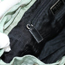PRADA Backpack Nylon Green Silver Auth 143502-32