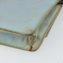 PRADA Shoulder Bag Nylon Light Blue Gold Auth 143505-16