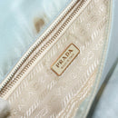 PRADA Shoulder Bag Nylon Light Blue Gold Auth 143505-19