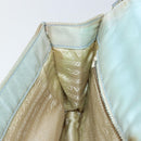 PRADA Shoulder Bag Nylon Light Blue Gold Auth 143505-21
