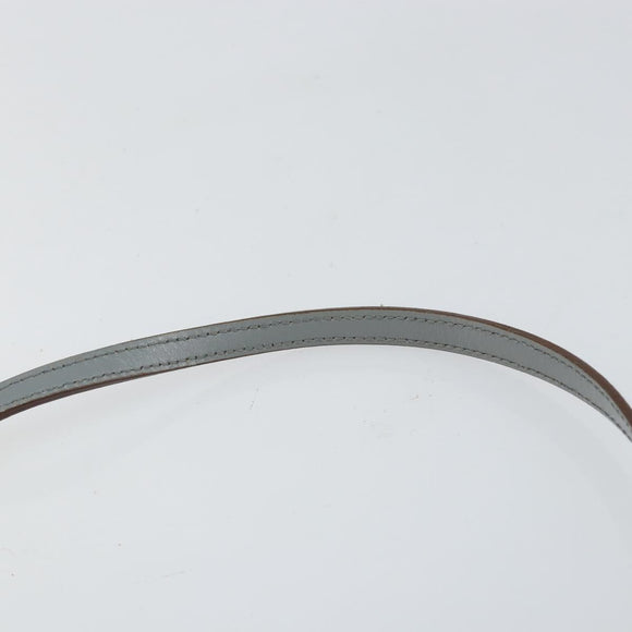 PRADA Shoulder Bag Nylon Light Blue Gold Auth 143505