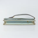 PRADA Shoulder Bag Nylon Light Blue Gold Auth 143505-5