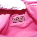PRADA Hand Bag Nylon Pink Silver Auth 143508-16