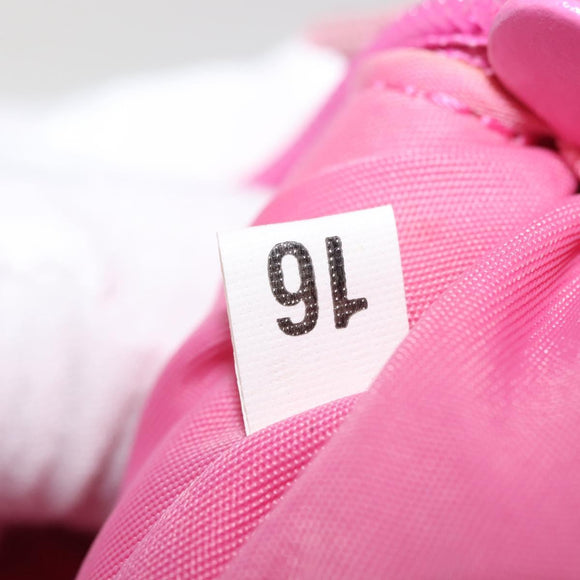 PRADA Hand Bag Nylon Pink Silver Auth 143508