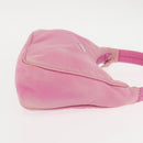 PRADA Hand Bag Nylon Pink Silver Auth 143508-4