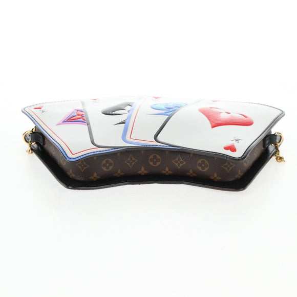 LOUIS VUITTON Monogram Game On Portefeuille Zoe Bag White M80226 LV Auth 143515M