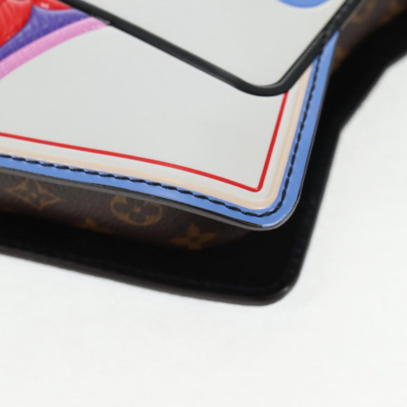 LOUIS VUITTON Monogram Game On Portefeuille Zoe Bag White M80226 LV Auth 143515M