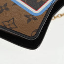 LOUIS VUITTON Monogram Game On Portefeuille Zoe Bag White M80226 LV Auth 143515M-18