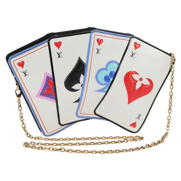 LOUIS VUITTON Monogram Game On Portefeuille Zoe Bag White M80226 LV Auth 143515M