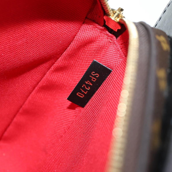 LOUIS VUITTON Monogram Game On Portefeuille Zoe Bag White M80226 LV Auth 143515M