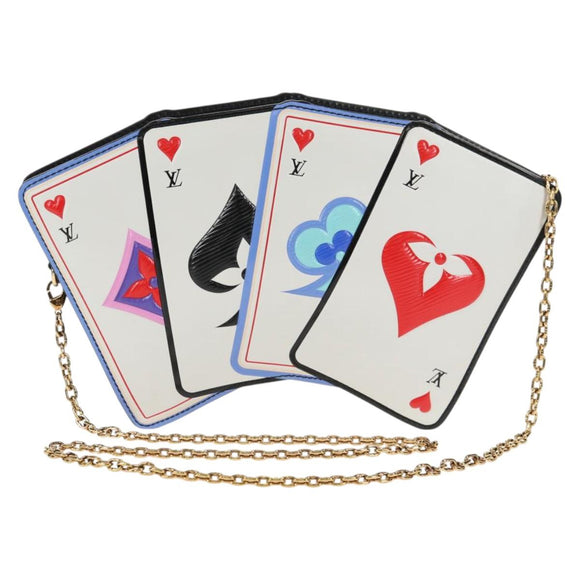 LOUIS VUITTON Monogram Game On Portefeuille Zoe Bag White M80226 LV Auth 143515M