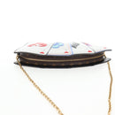 LOUIS VUITTON Monogram Game On Portefeuille Zoe Bag White M80226 LV Auth 143515M-7